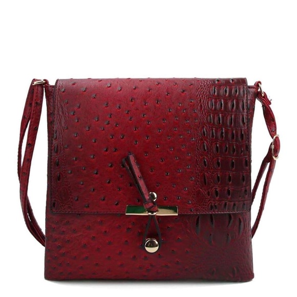 Alligator Ostrich Crossbody - Picture 3 of 5